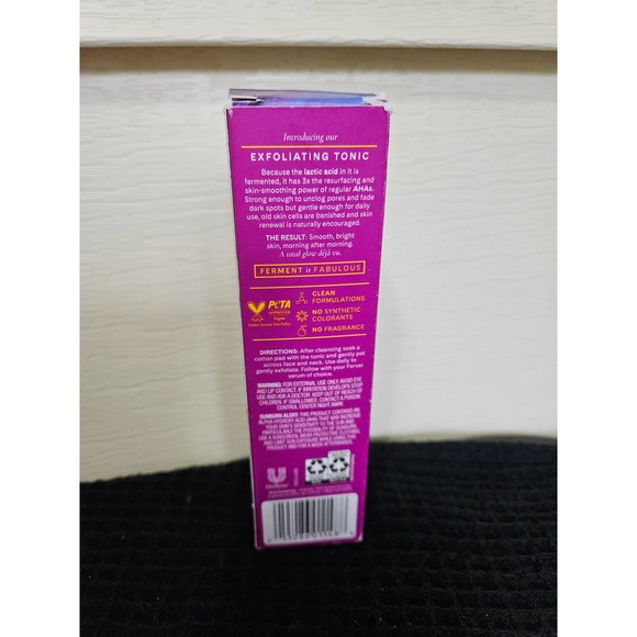 NIB! Ferver Fermented Lactic Acid Exfoliating Toner ~ 120ml / 4oz. - Picture 6 of 8